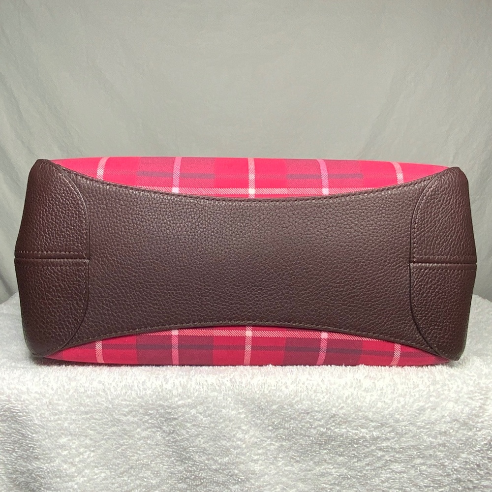 NWOT ♠️ Kate Spade Plaid Leila Medium Triple Compartment Shoulder Bag - Picture 9 of 14